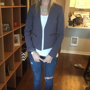 Banana Republic purple cropped blazer | size 4